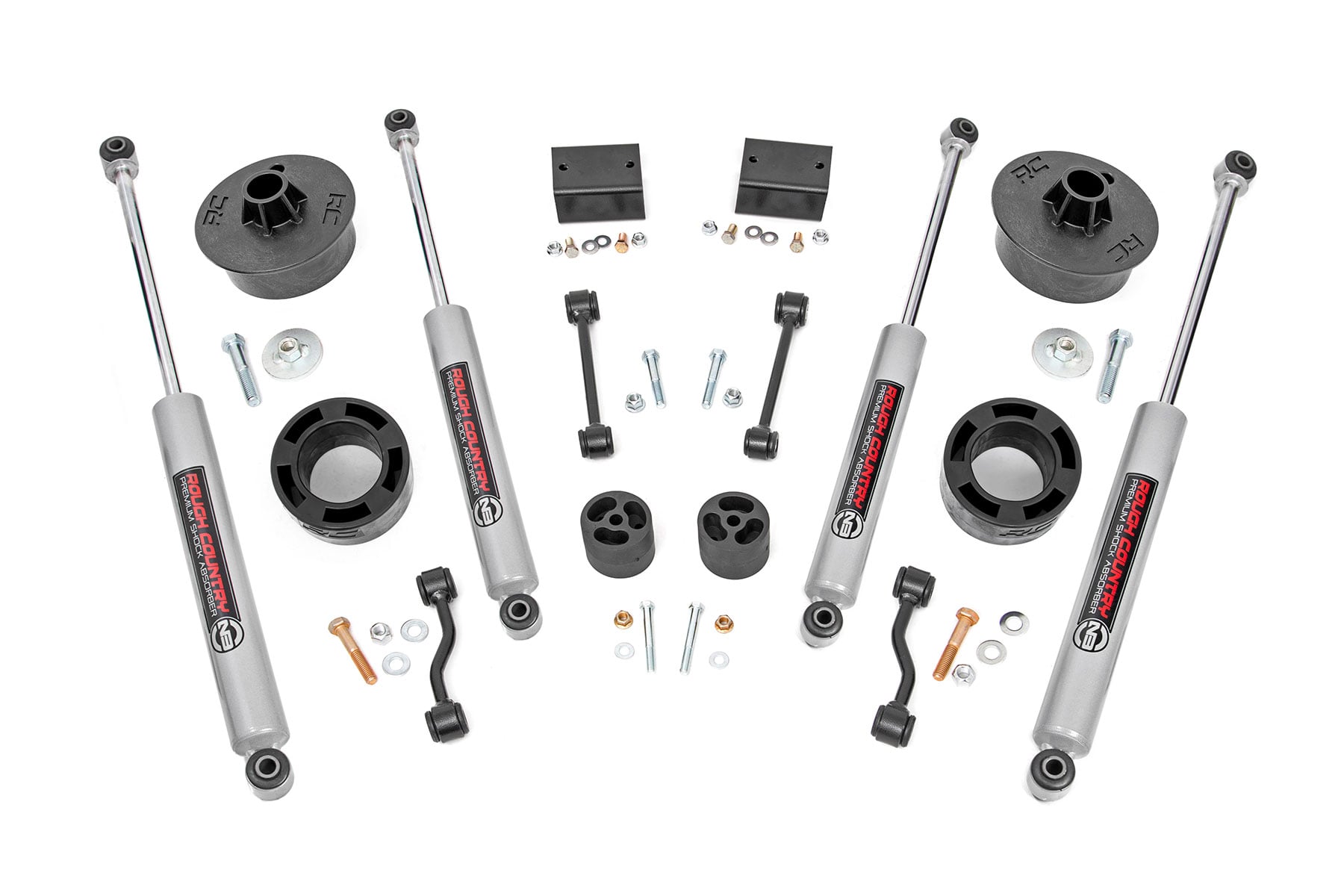 2.5 Inch Lift Kit Spacers N3 Jeep Wrangler JL (18-23)/Wrangler Unlimited (18-23) Rough Country