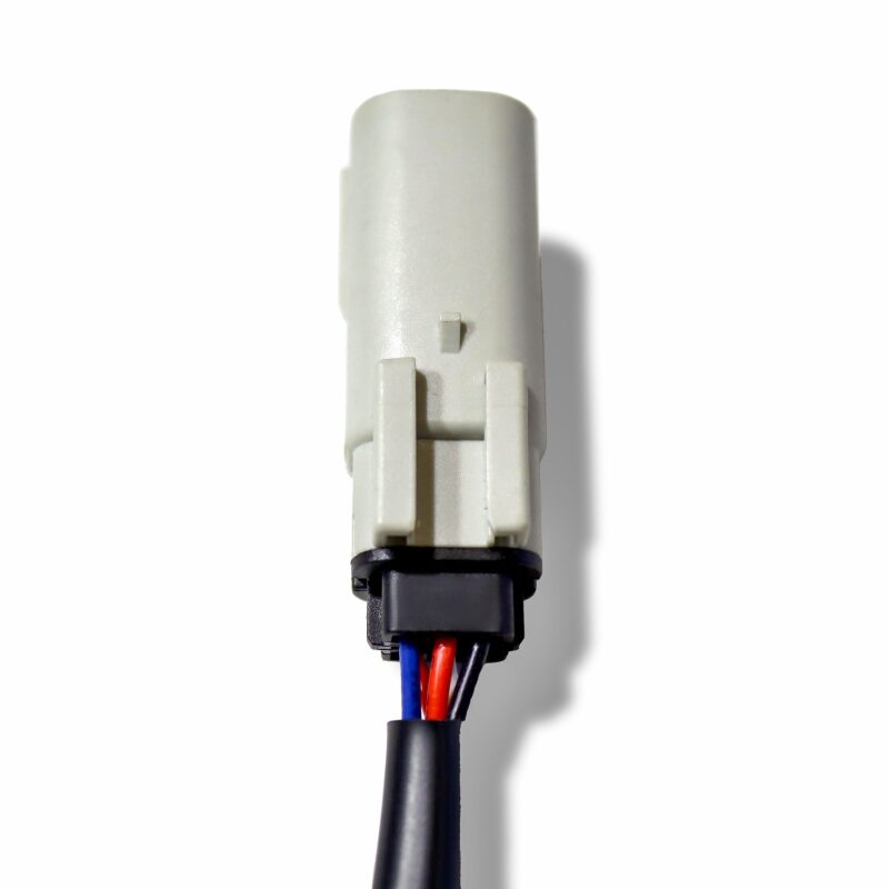 Wiring adapter for 2018-2020 Ford F-150, connecting OEM to AlphaRex taillight converter for easy installation.