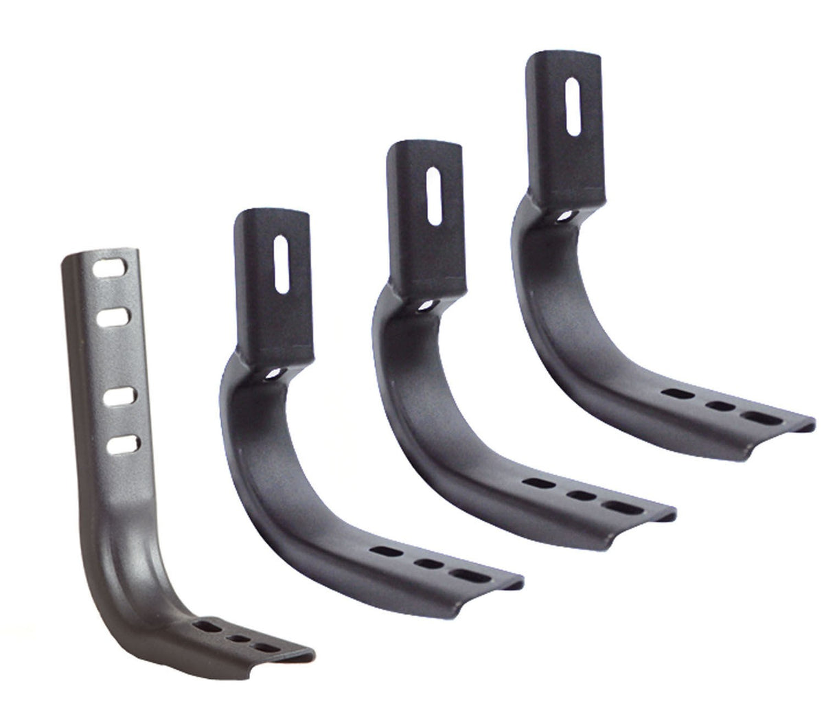 OE Xtreme Wheel to Wheel Side Steps Mounting Brackets Only Black Powder Coat 2010-20125 Dodge Ram 2500/3500 Go Rhino