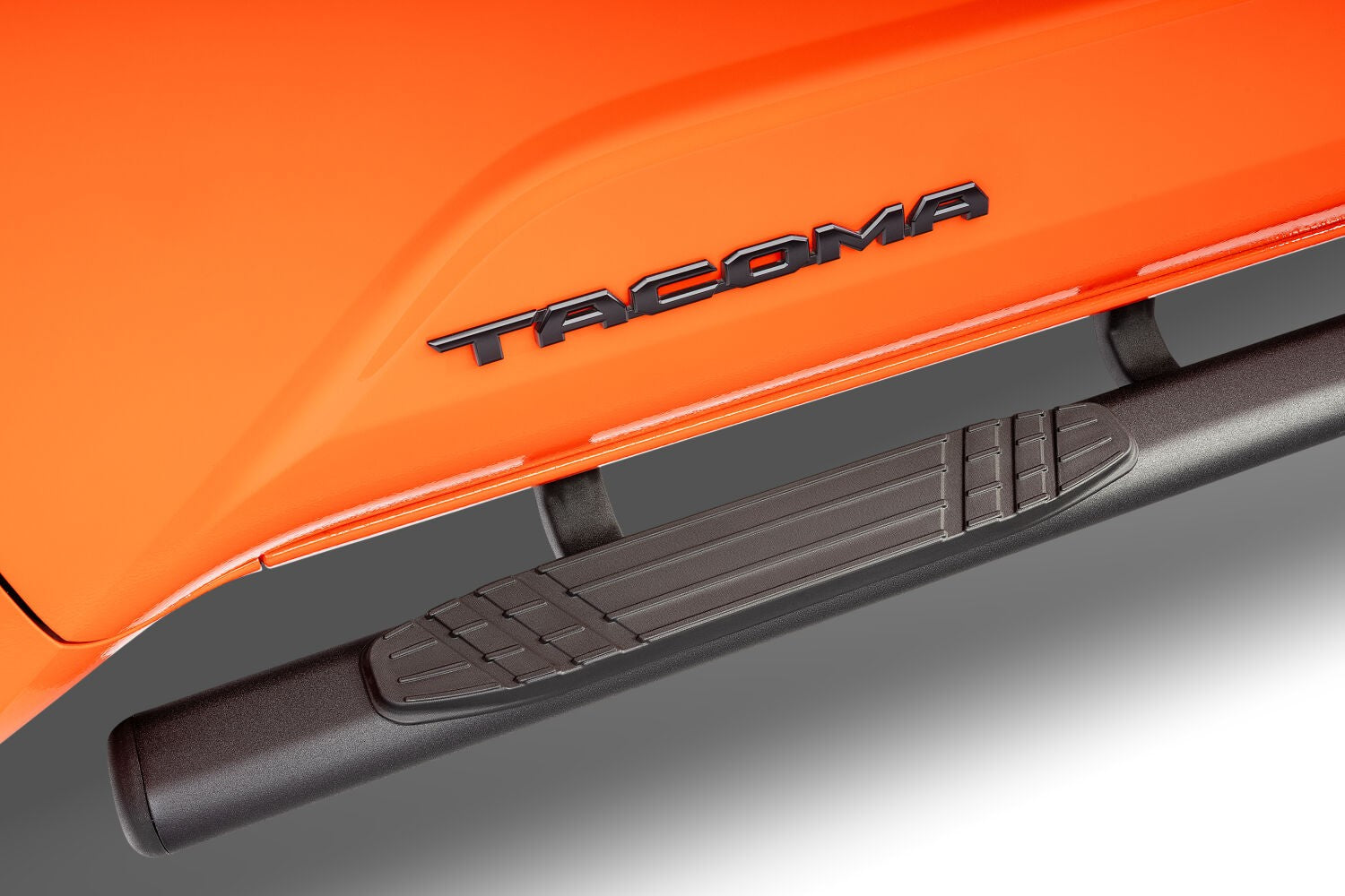 4 Inch OE Xtreme Side Steps with Mounting Brackets Kit Textured Black 2024-2026 Toyota Tacoma Go Rhino