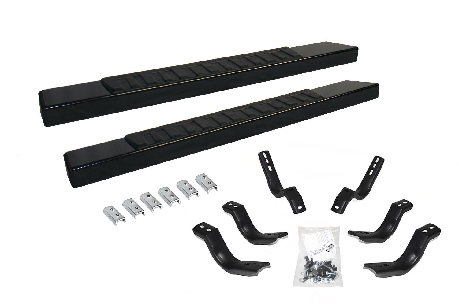 6 Inch OE Xtreme II SideSteps With Mounting Bracket Kit Textured Black 2007-2018 Silverado/Sierra 150/2500 HD Go Rhino