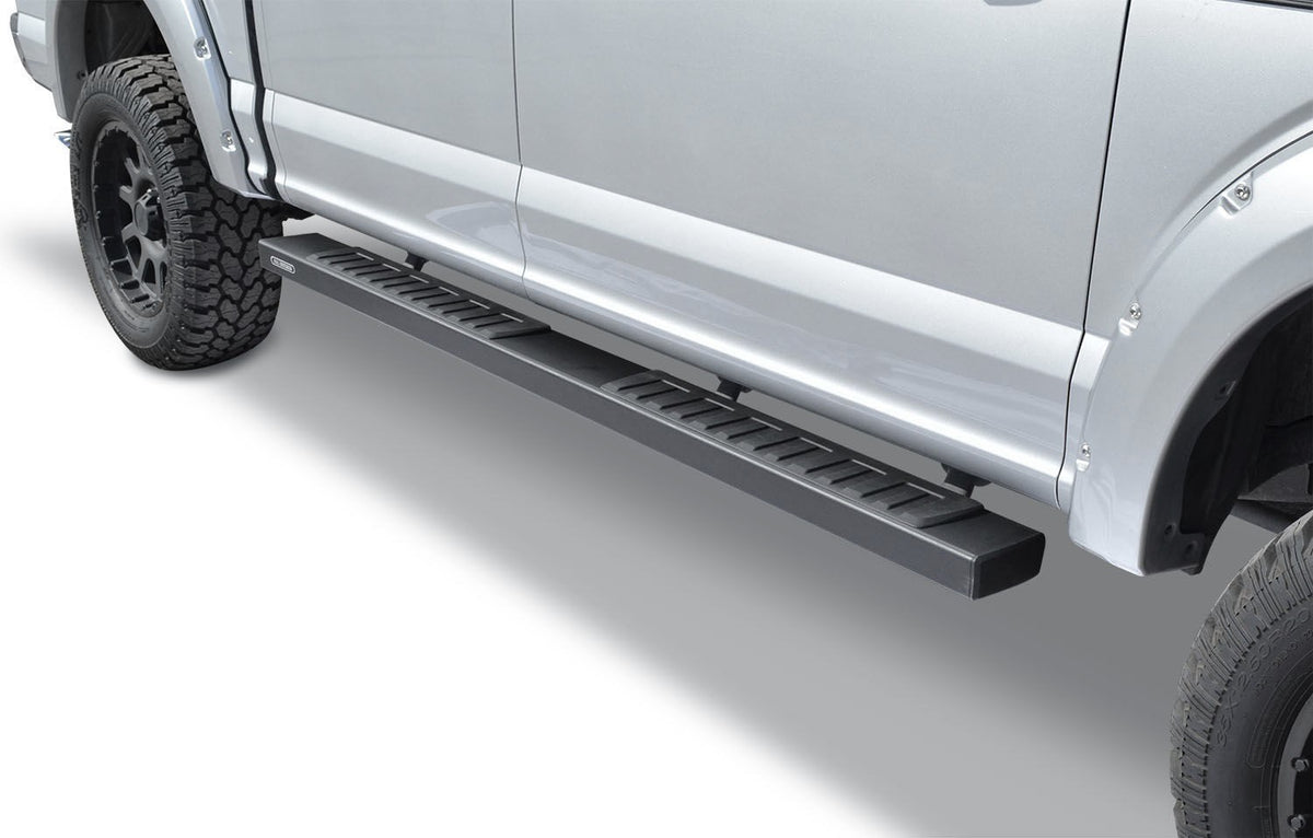 6 Inch OE Xtreme II SideSteps With Mounting Bracket Kit Textured Black 2015-2026 Ford F-150/ F-250/F-350 Crew Cab Go Rhino
