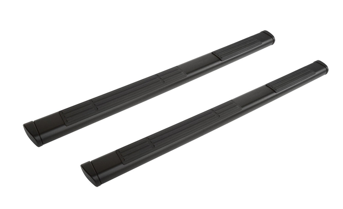 6 Inch OE Xtreme Composite SideSteps Kit 80in Long Black + 3 Brackets Per Side Black 2007-2013 Silverado/Sierra 1500 Go Rhino