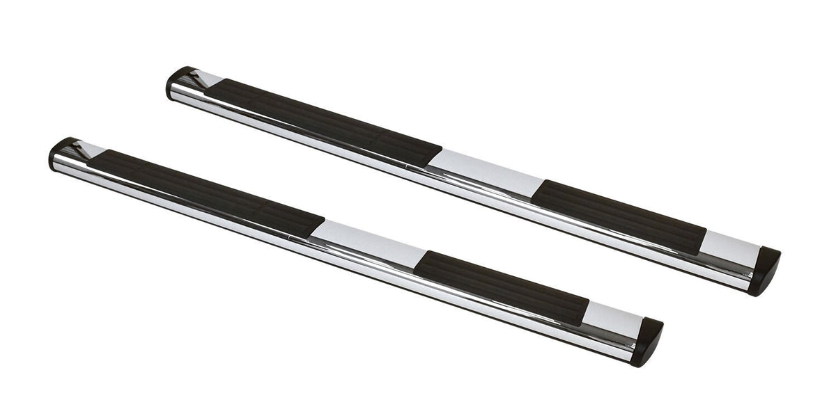 6 Inch OE Xtreme Composite SideSteps Kit 80 Inch Long Chrome + Brackets Chrome 2009-2014 Dodge Ram 1500 Go Rhino
