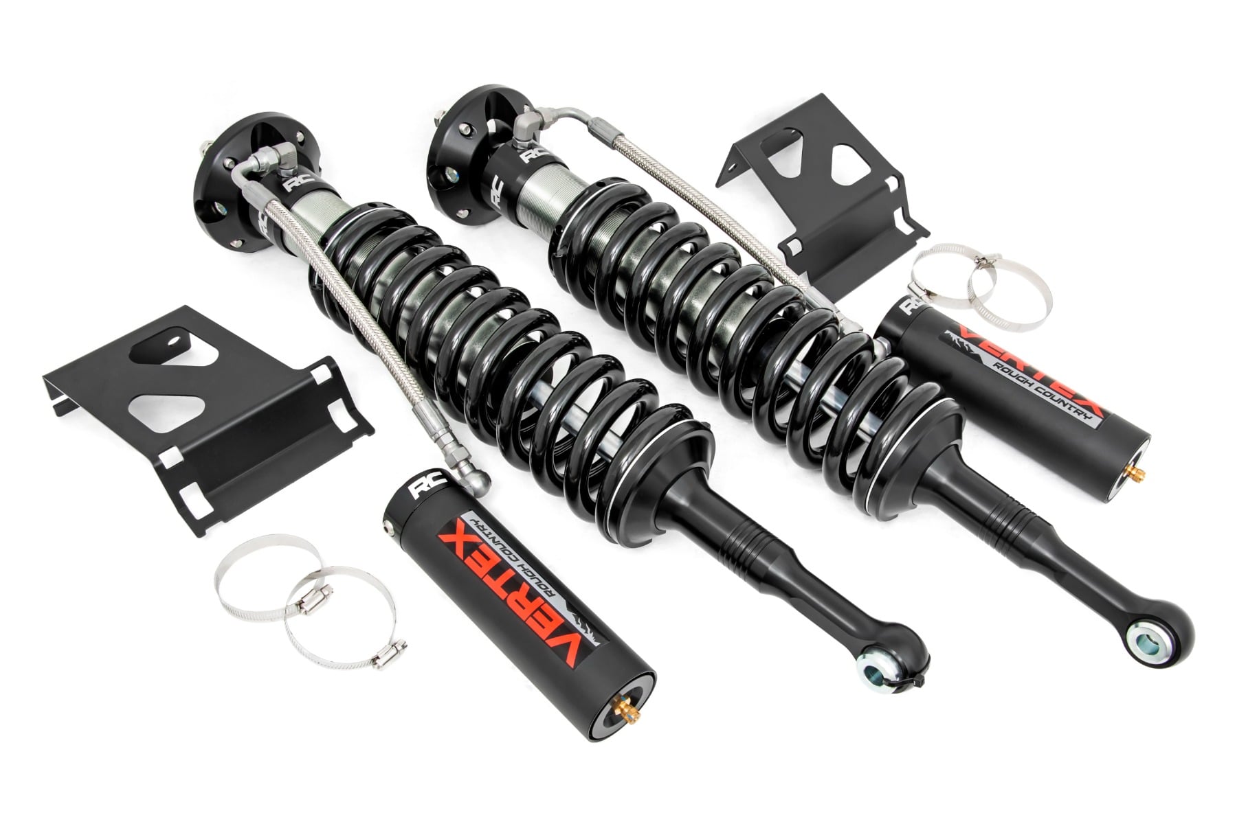 Vertex 2.5 Reservoir Coilovers Front 6 Inch Toyota Tacoma 2WD/4WD (05-23) Rough Country
