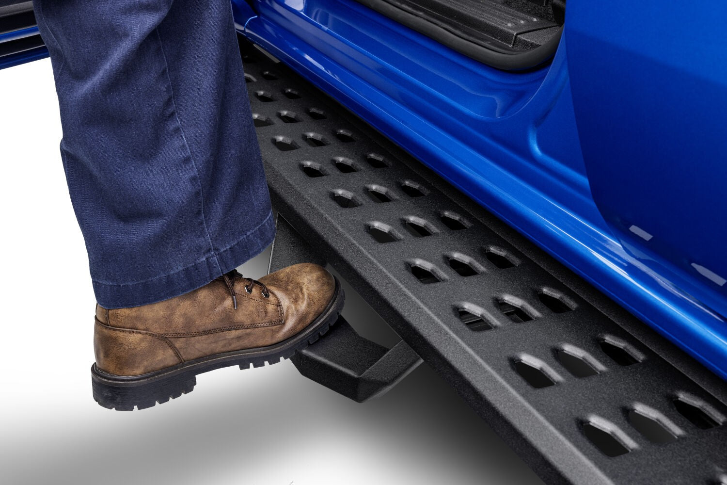 RB20 Running Boards With Mounting Brackets & 2 Pairs of Drop Steps Kit Textured Black 2019-2026 Ford Ranger Go Rhino