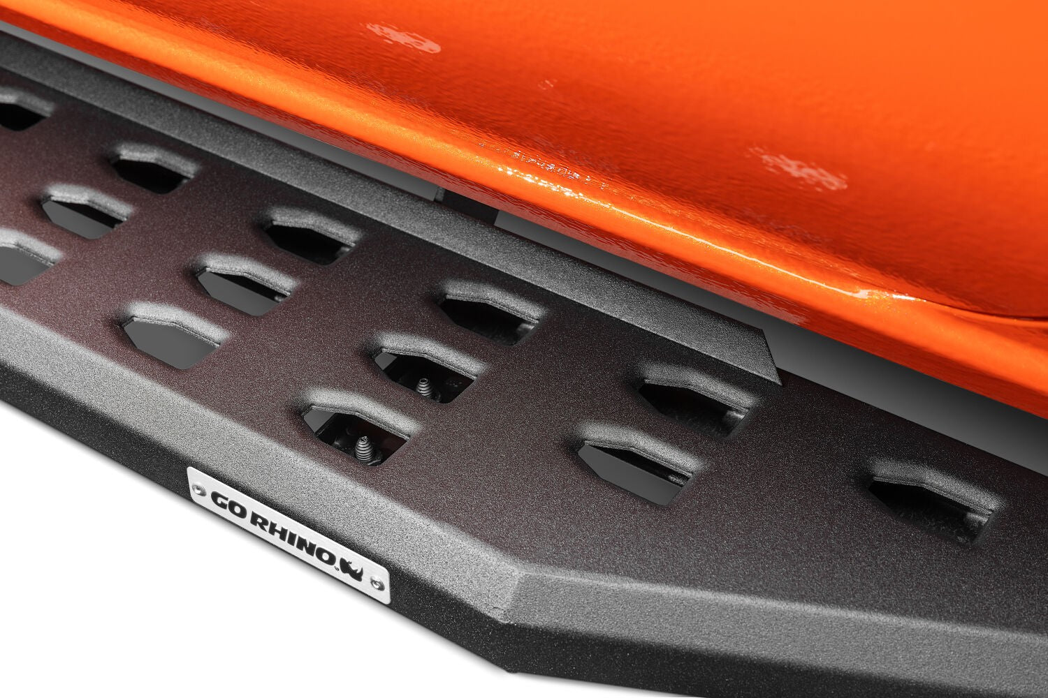 RB20 Running Boards With Mounting Brackets Textured Black 2015-2018 Silverado/Sierra 2500 HD/3500 HD Go Rhino