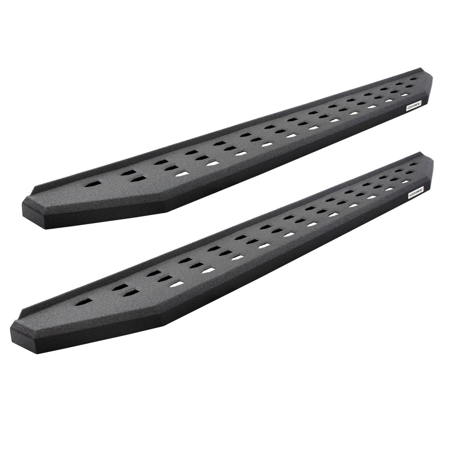 RB20 Running Boards With Mounting Brackets & 2 Pairs of Drop Steps Kit Protective Bedliner Coating 2004-2014 Ford F-150 Extended Cab Go Rhino
