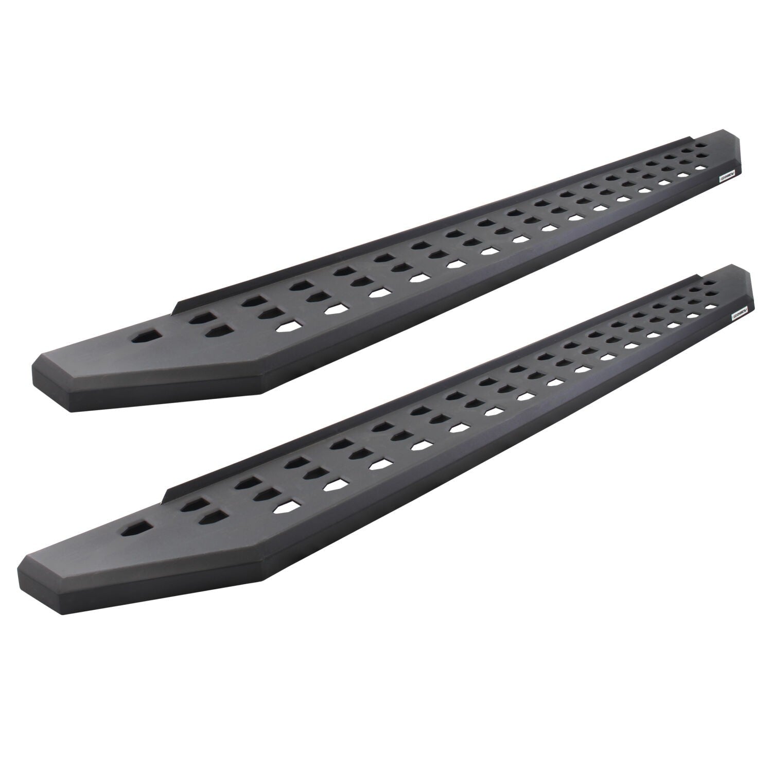 RB20 Running Boards With Mounting Brackets Textured Black 2021-2025 Ford Bronco 2 Door Go Rhino