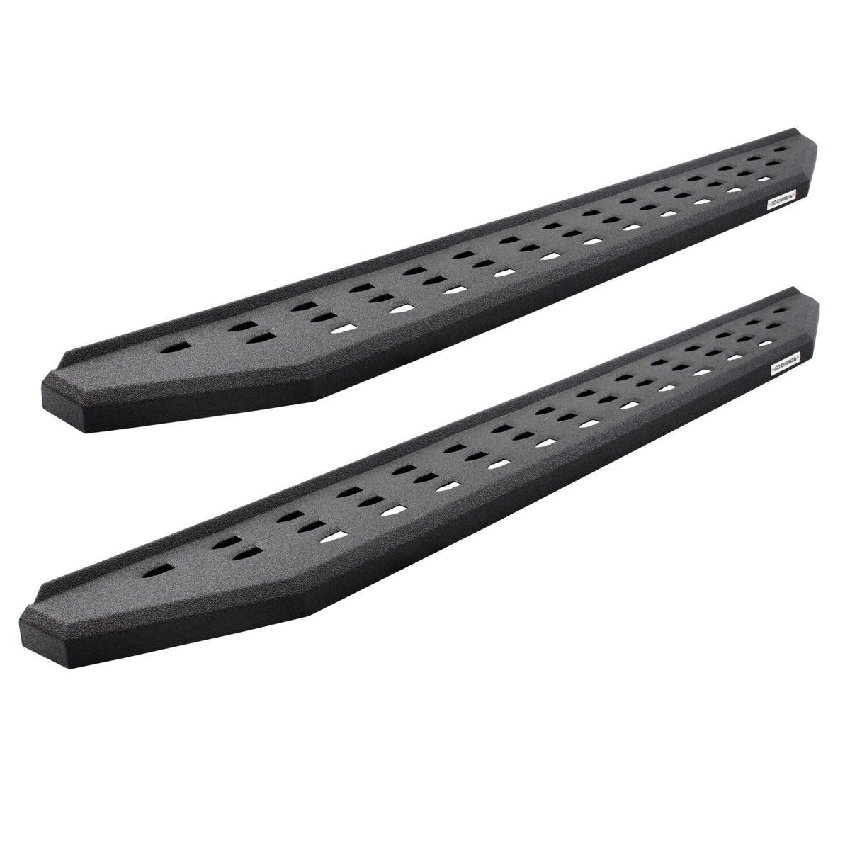 RB20 Running Boards With Mounting Brackets & 2 Pairs of Drop Steps Kit Protective Bedliner Coating 1999-2016 Ford F-250/F-350 Extended Cab Go Rhino