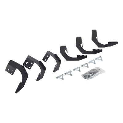V Series V3, RB30 and RB Slim Side Steps Mounting Brackets Only Textured Black 2015-2018 Ram 1500 Go Rhino