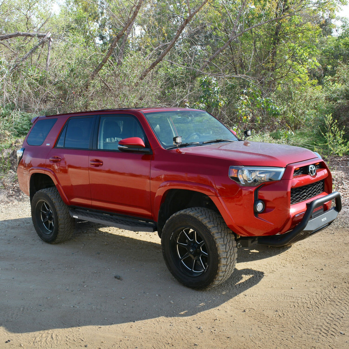 RB20 Running Boards With Mounting Brackets Protective Bedliner Coating 2015-2018 Ram 1500 Extended Cab Go Rhino
