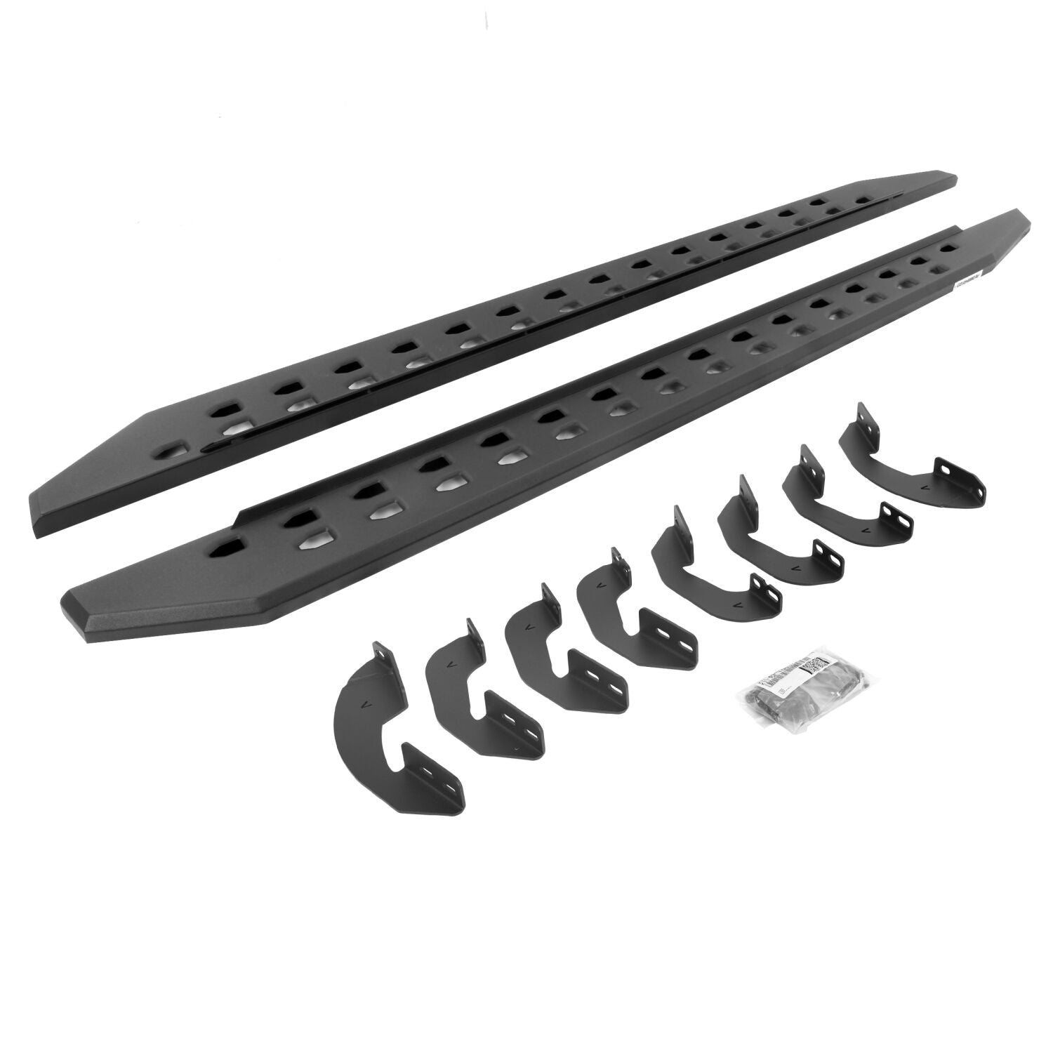 RB20 Slim Line Running Boards With Mounting Brackets Protective Bedliner Coating 2022-2026 Toyota Tundra Extended Cab Go Rhino