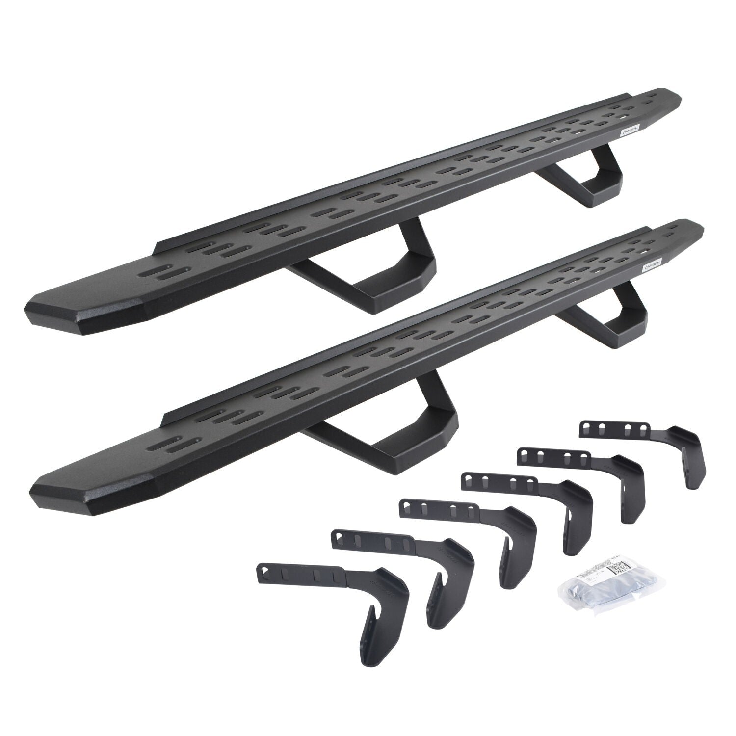 RB30 Running Boards with Mounting Brackets, 2 Pairs Drop Steps Kit Textured Black 1999-2016 Ford F-250/F-350 Go Rhino