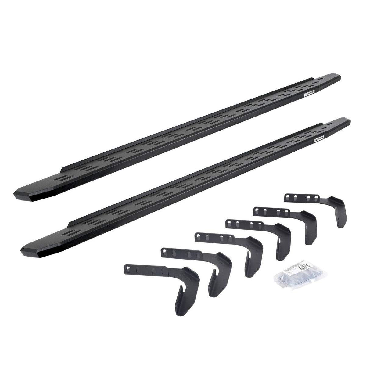RB30 Running Boards with Mounting Bracket Kit Textured Black 1999-2016 Ford F-250/F-350 Go Rhino