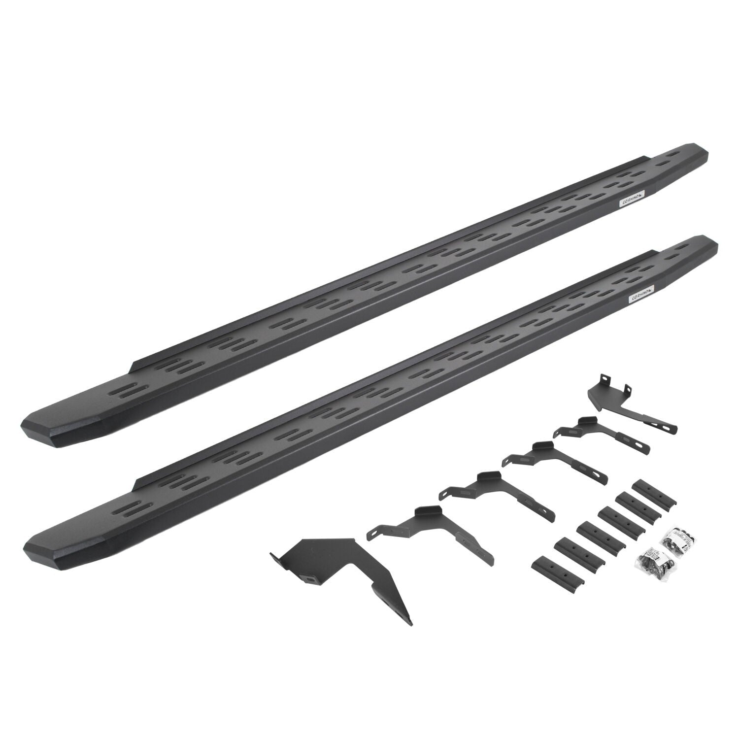 RB30 Running Boards with Mounting Bracket Kit Textured Black 2019-2026 Ford Ranger Go Rhino
