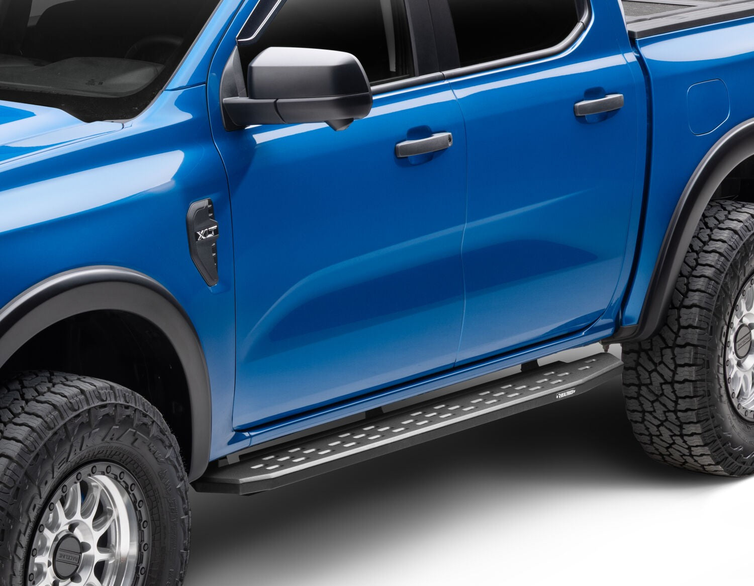 RB30 Running Boards with Mounting Bracket Kit Textured Black 2019-2026 Ford Ranger Go Rhino