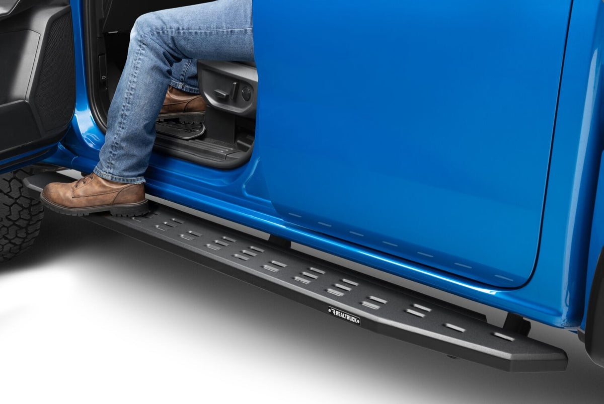 RB30 Running Boards with Mounting Bracket Kit Textured Black 2019-2026 Ford Ranger Go Rhino