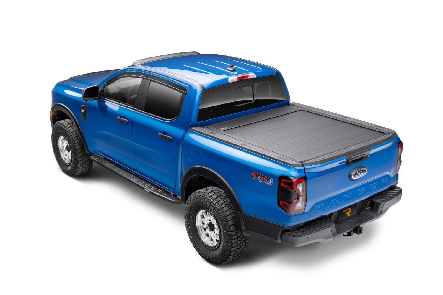 RB30 Running Boards with Mounting Bracket Kit Textured Black 2019-2026 Ford Ranger Go Rhino