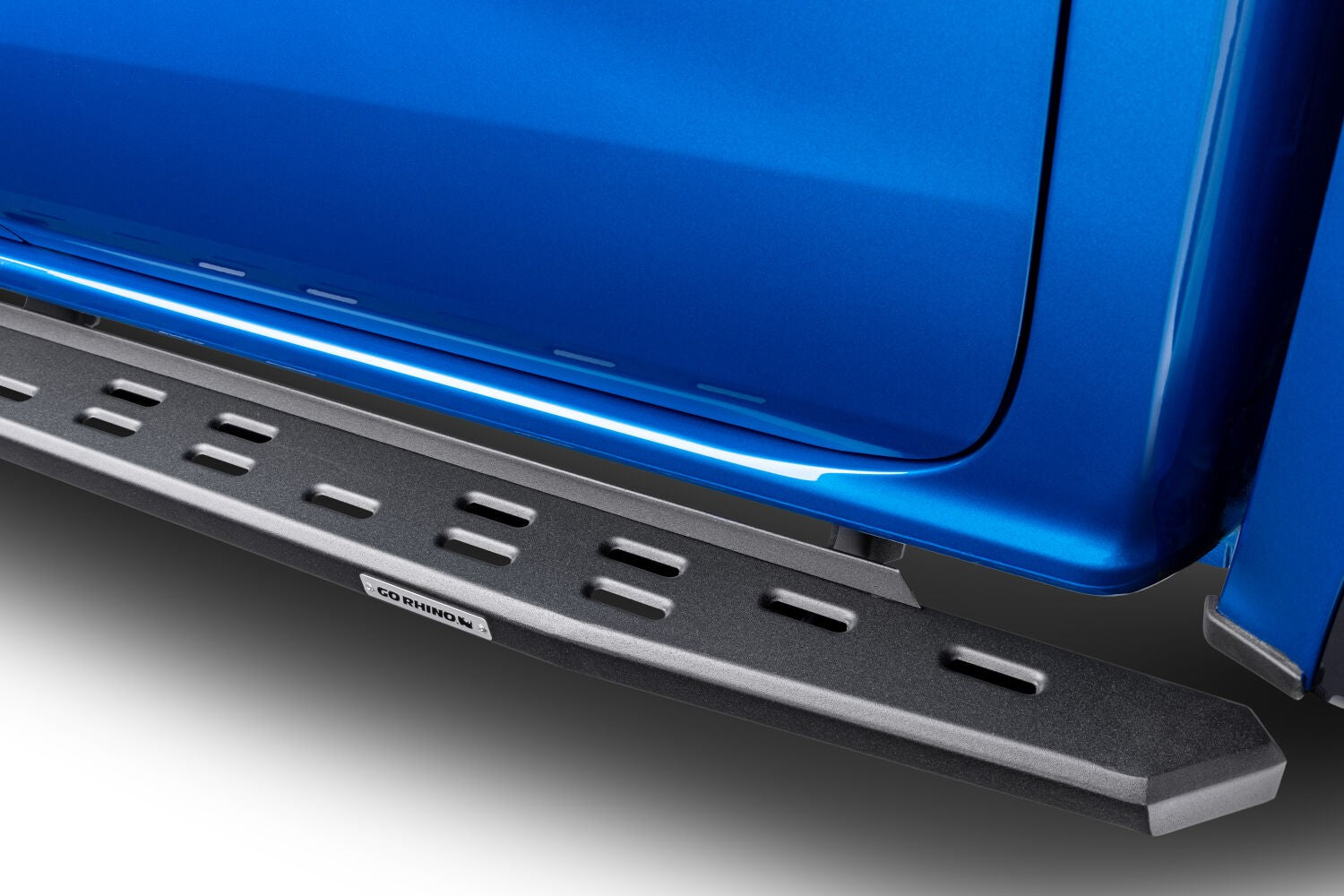 RB30 Slim Line Running Boards with Mounting Bracket Kit Textured Black 2019-2026 Ford Ranger Go Rhino