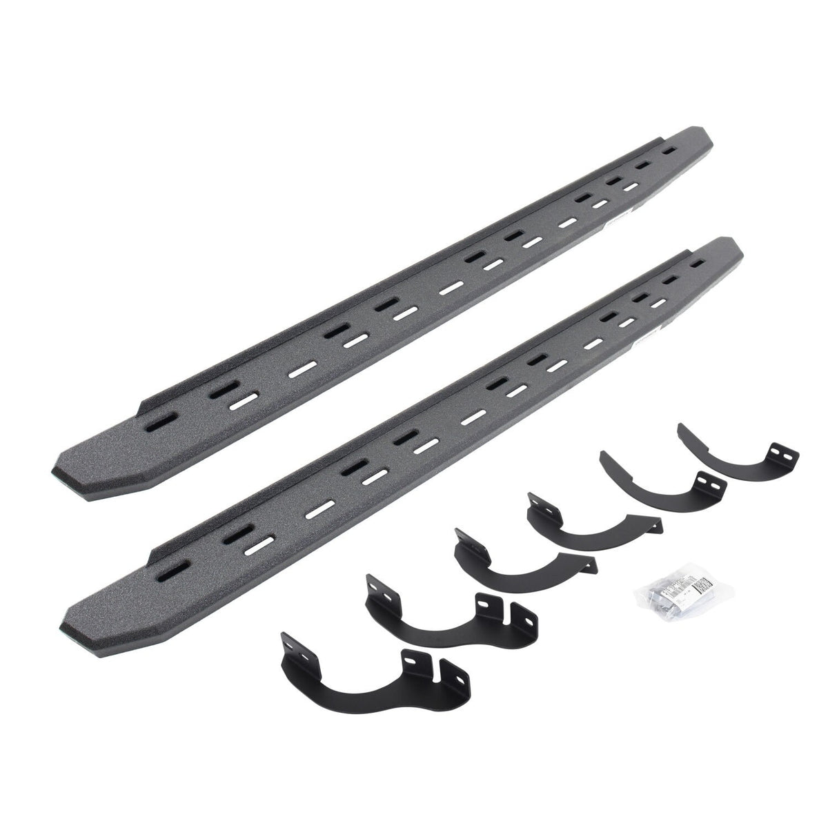 RB30 Slim Line Running Boards with Mounting Bracket Kit Protective Bedliner Coating 2014-2024 Toyota 4Runner Go Rhino
