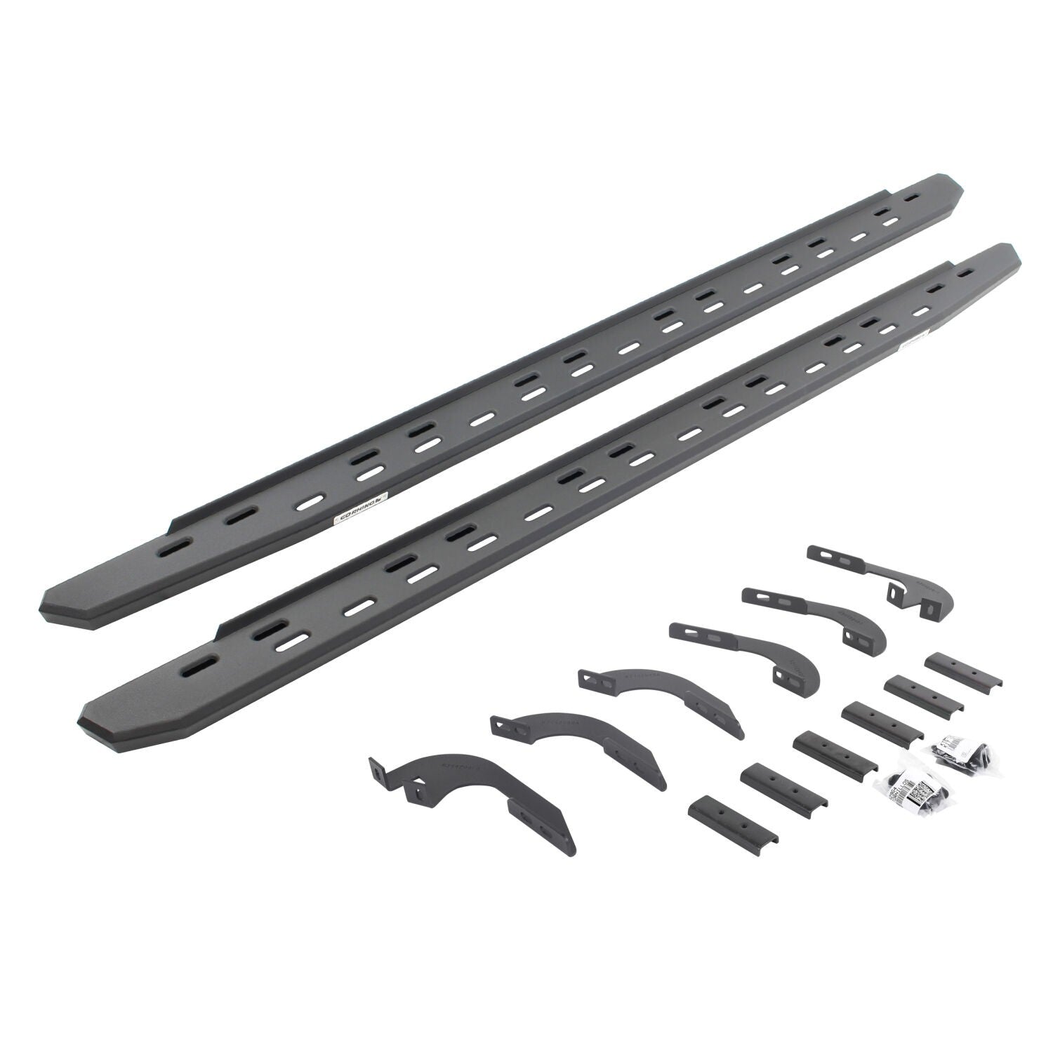 RB30 Slim Line Running Boards W/Bracket Kit Text Black 2025-2026 Toyota 4Runner Go Rhino