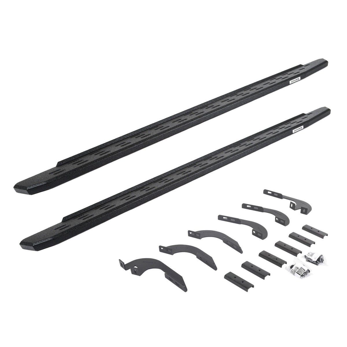 RB30 Running Boards W/Mounting Bracket Kit Black 2024-2025 Toyota Tacoma Go Rhino