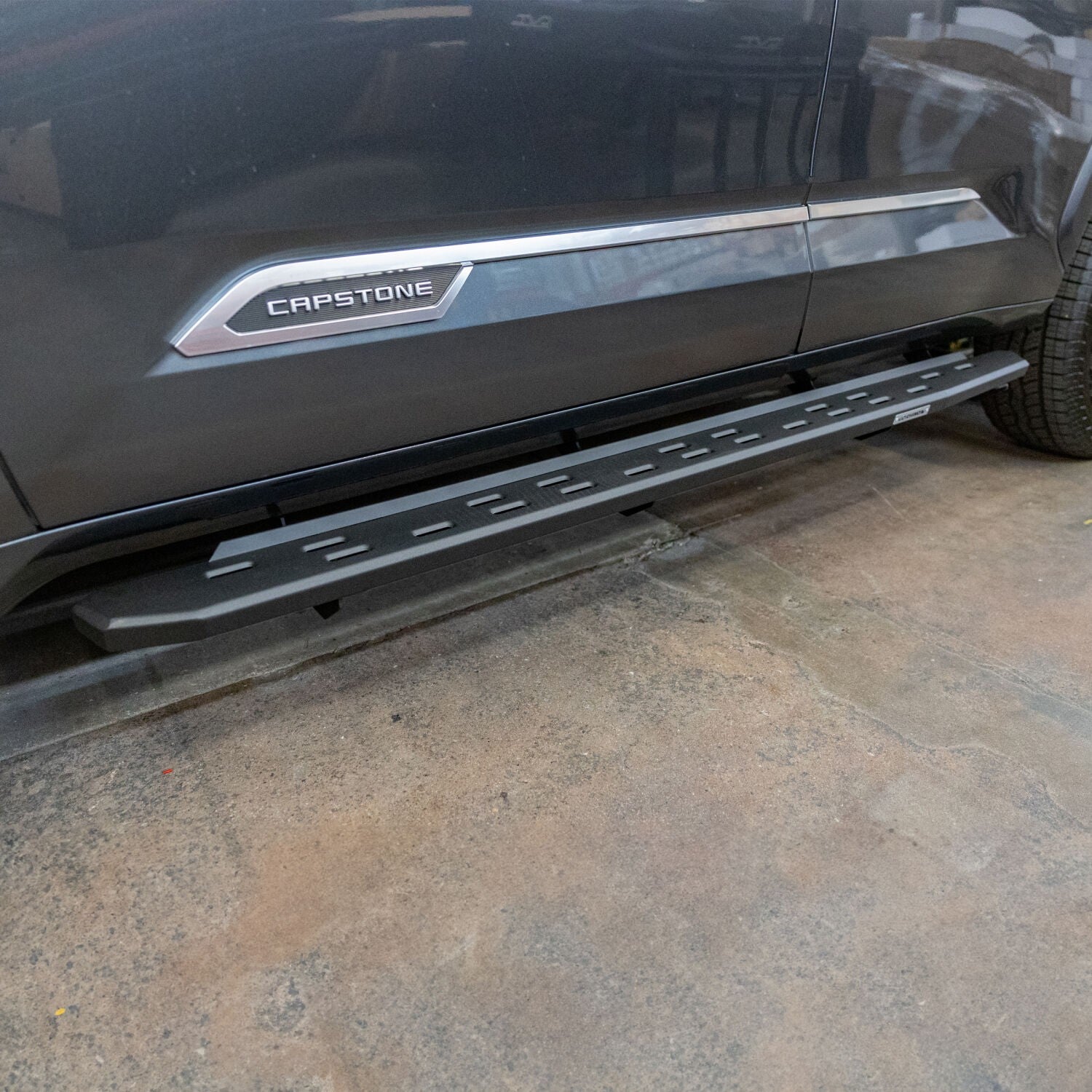 RB30 Slim Line Running Boards with Bracket Kit Textured Black 2023-2026 Toyota Sequoia Go Rhino