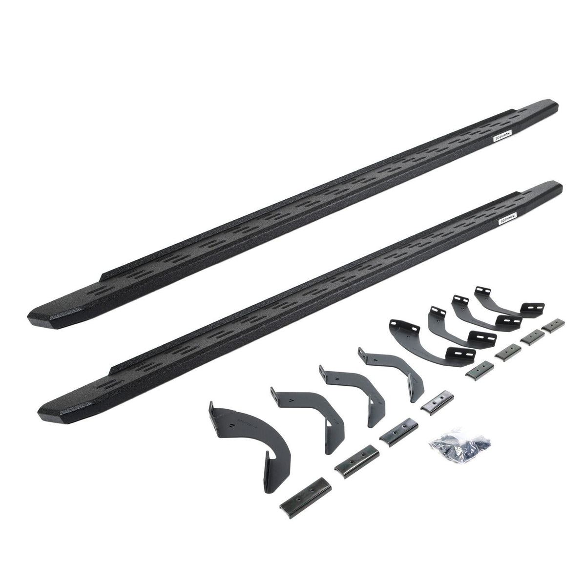 RB30 Running Boards with Mounting Bracket Kit Black Protective Bedliner coating 2023-2026 Toyota Sequoia Go Rhino