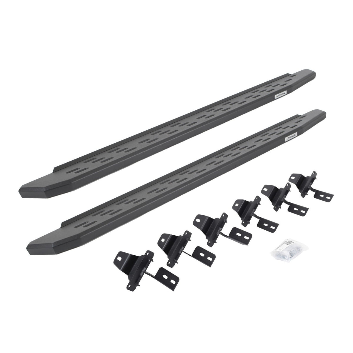 RB30 Running Boards with Mounting Bracket Kit Textured Black For 2018-2025 Jeep Wrangler JL 4 Door Go Rhino