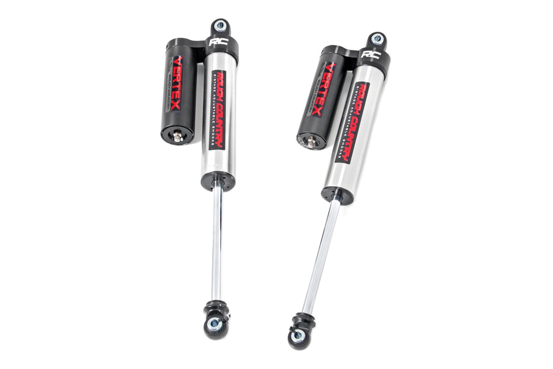 Vertex 2.5 Reservoir Rear Shocks 5-7.5 Inch Ford F-150 2WD (2014-2021) Rough Country