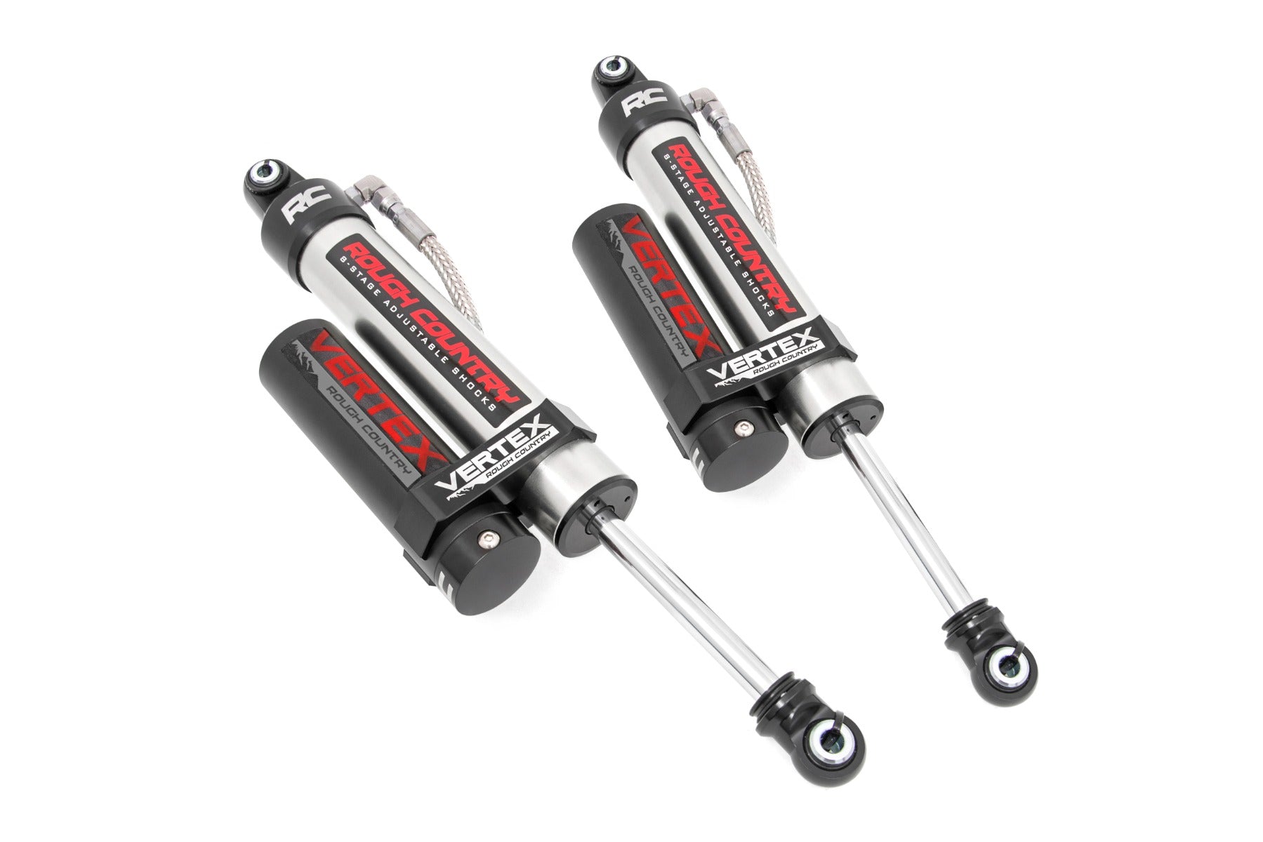 Vertex 2.5 Reservoir Rear Shocks 2-3.5 Inch Silverado/Sierra 1500 (07-26) Rough Country