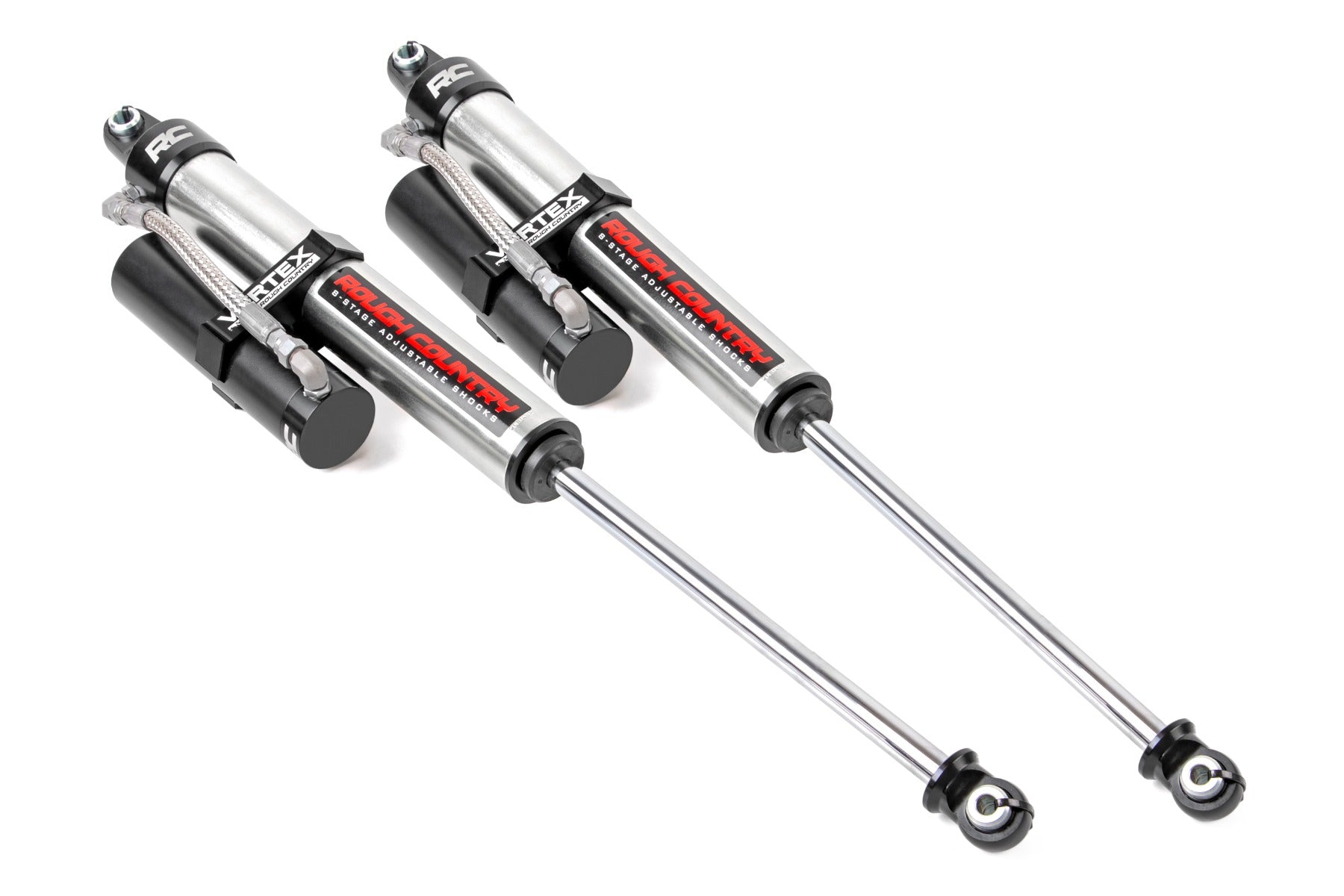 Vertex 2.5 Reservoir Rear Shocks 4-8 Inch Ford F-250 Super Duty 4WD (17-26) Rough Country