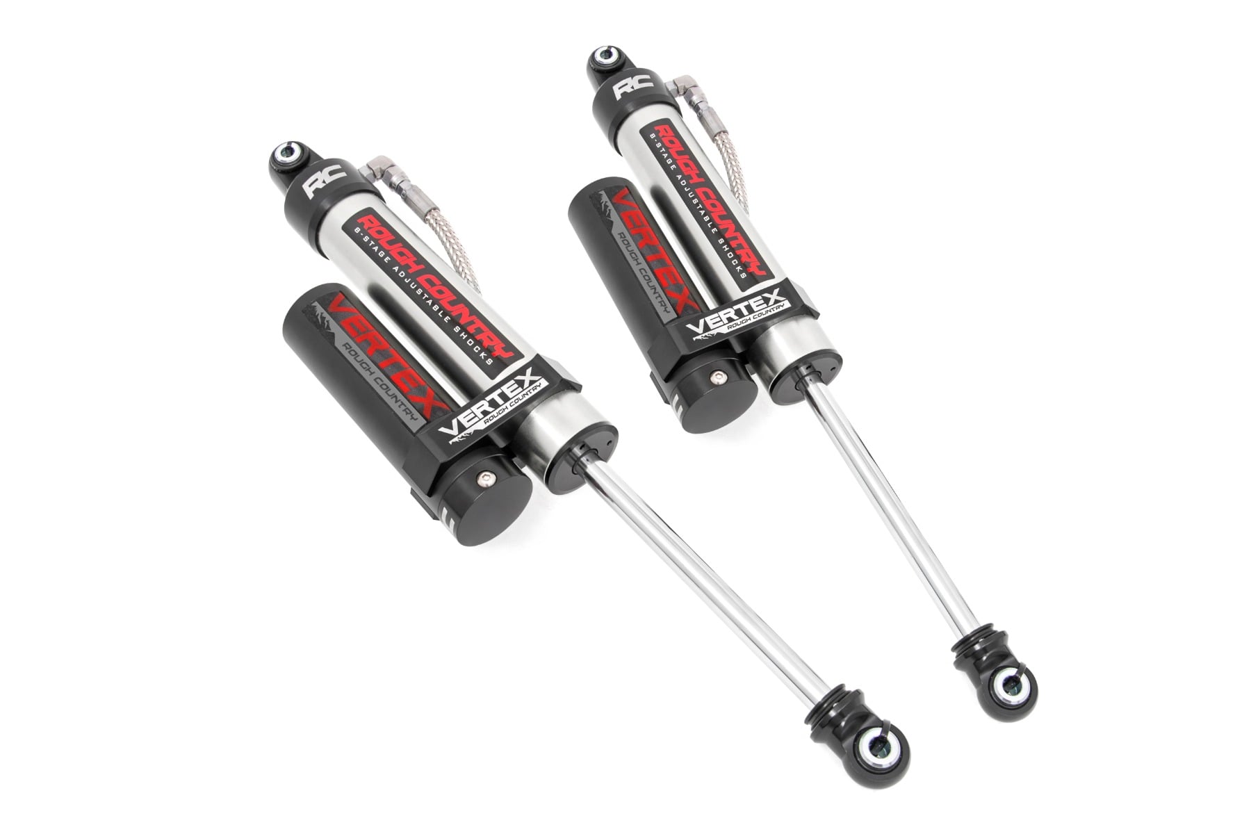 Vertex 2.5 Reservoir Rear Shocks 5.5-7.5 Inch Ram 1500 4WD (2009-2018 & Classic) Rough Country