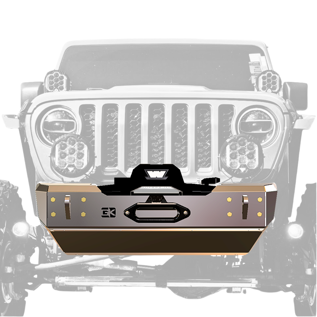Gauntlet Front Bumper w/Winch Plate for Jeep JL/JT (2018+)