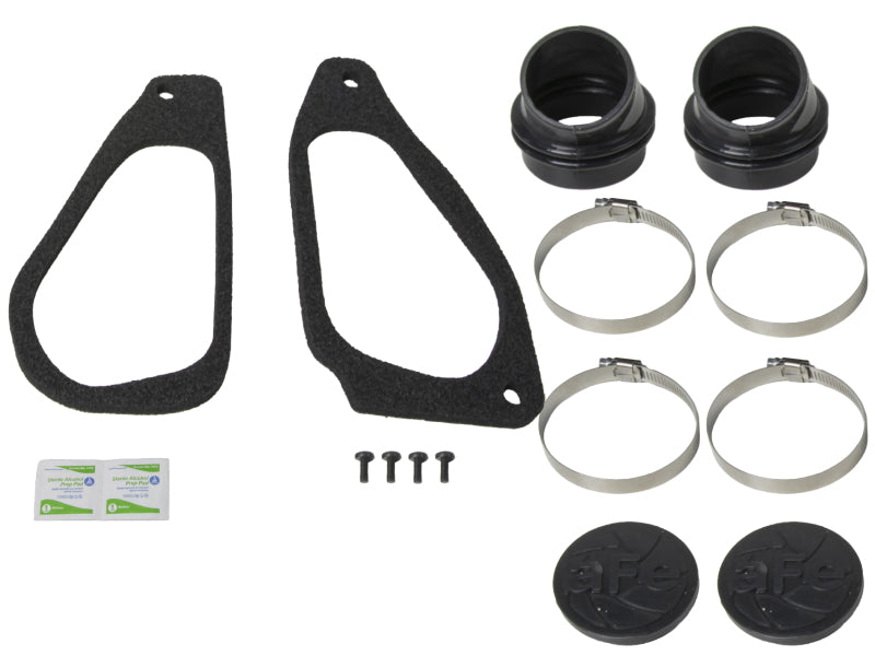 afe Momentum Replacement Coupling and Trim Kit includes gaskets, couplings, clamps, and installation hardware for enhanced performance.