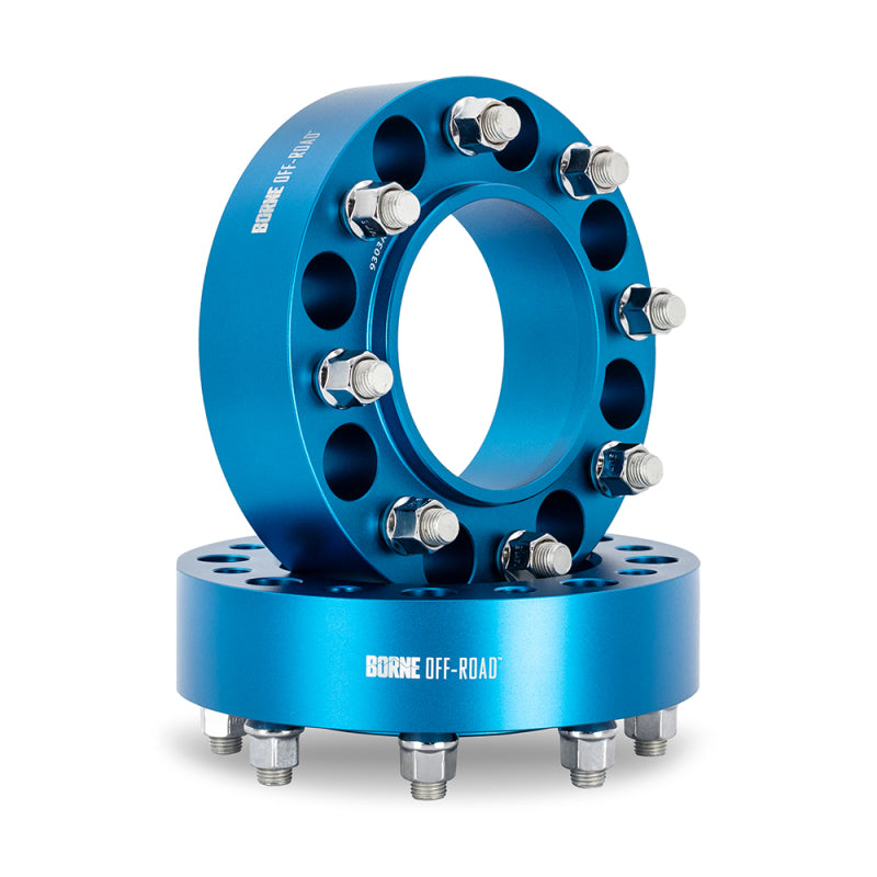 Mishimoto Wheel Spacers 8x180 124.1 50 M14 Blue