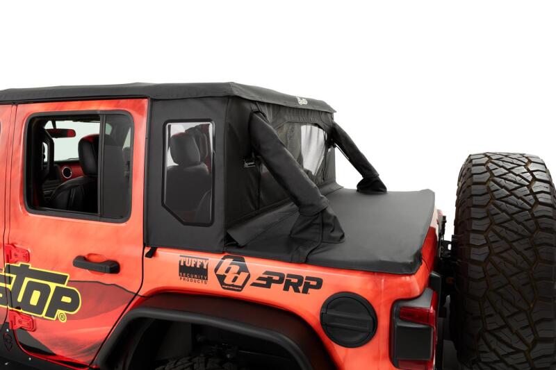 Bestop 18-26 Jeep Wrangler JL 2-Door Halftop Soft Top (Premium Black Twill)