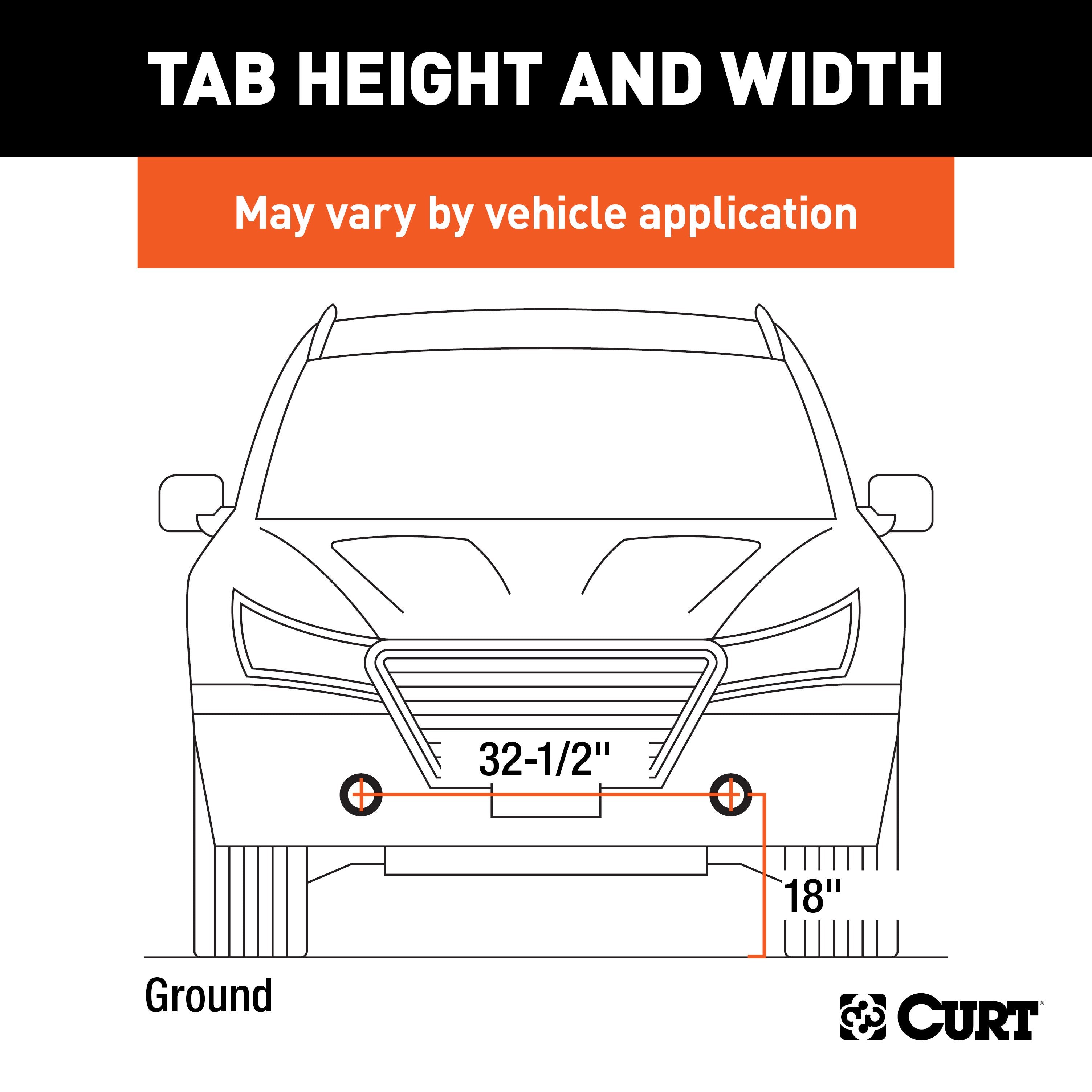 CURT Custom Tow Bar Base Plate Brackets for Dinghy Towing, Fits Select Chevrolet Silverado, Suburban, Tahoe, GMC Sierra Model 70120