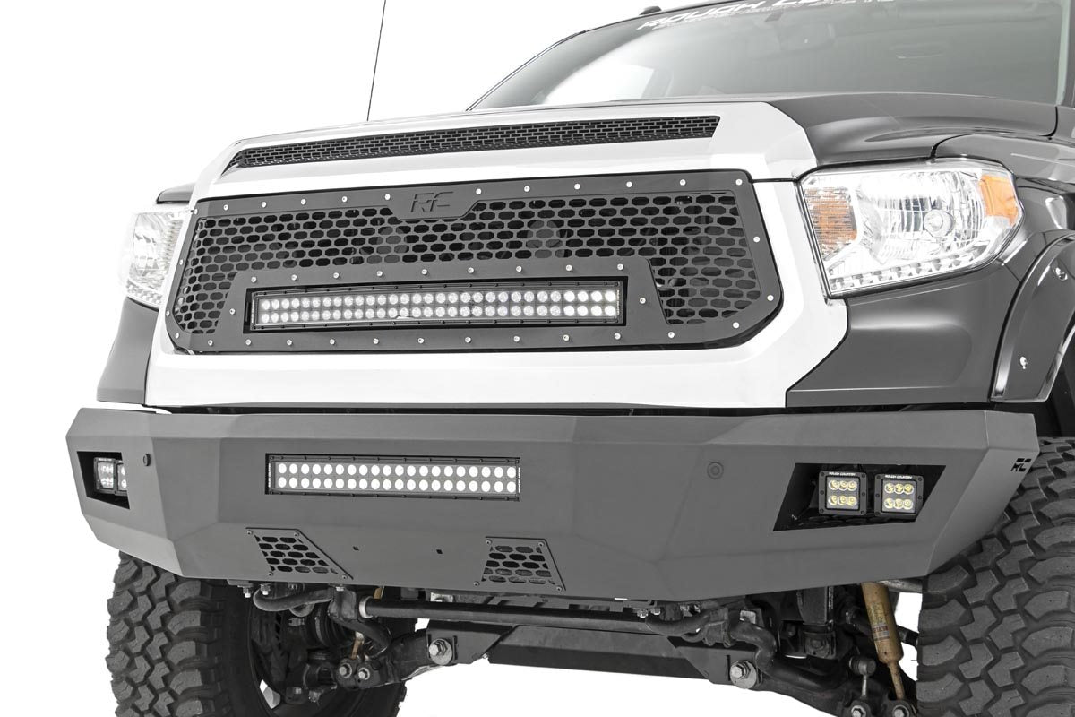 Mesh Grille 30 Inch Dual Row LED Black Toyota Tundra 2WD/4WD (2014-2017) Rough Country