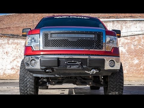 Ford Mesh Grille w/30 Inch Dual Row Black Series LED 09-14 F-150 Rough Country