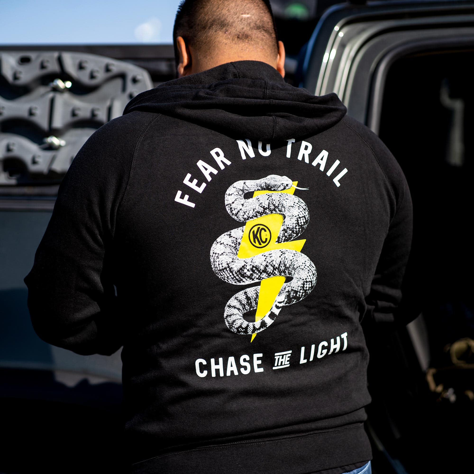KC HiLiTES FEAR NO TRAIL ZIP-UP HOODIE BLACK 2XL - 70319