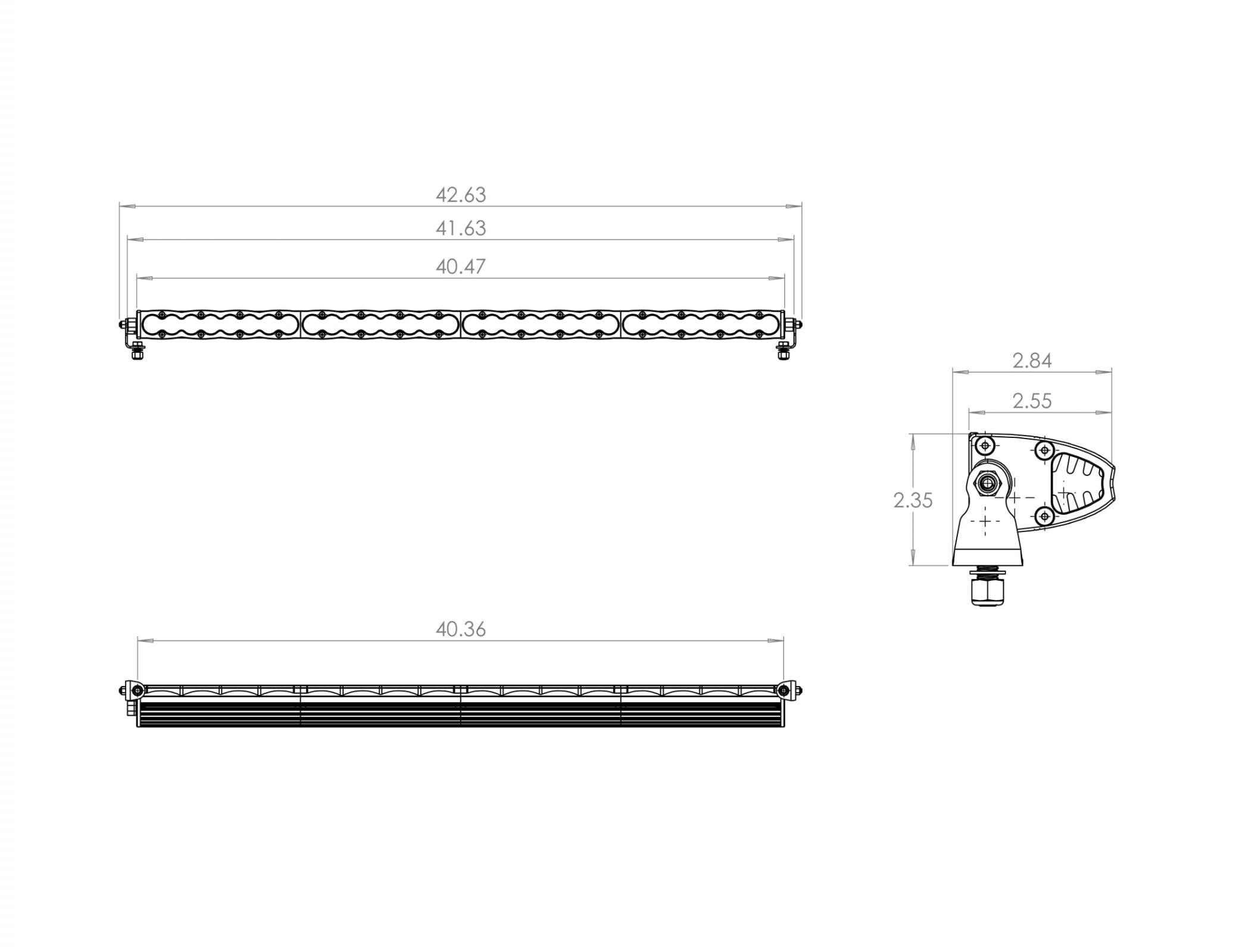40 Inch LED Light Bar Amber S8 Series Baja Designs