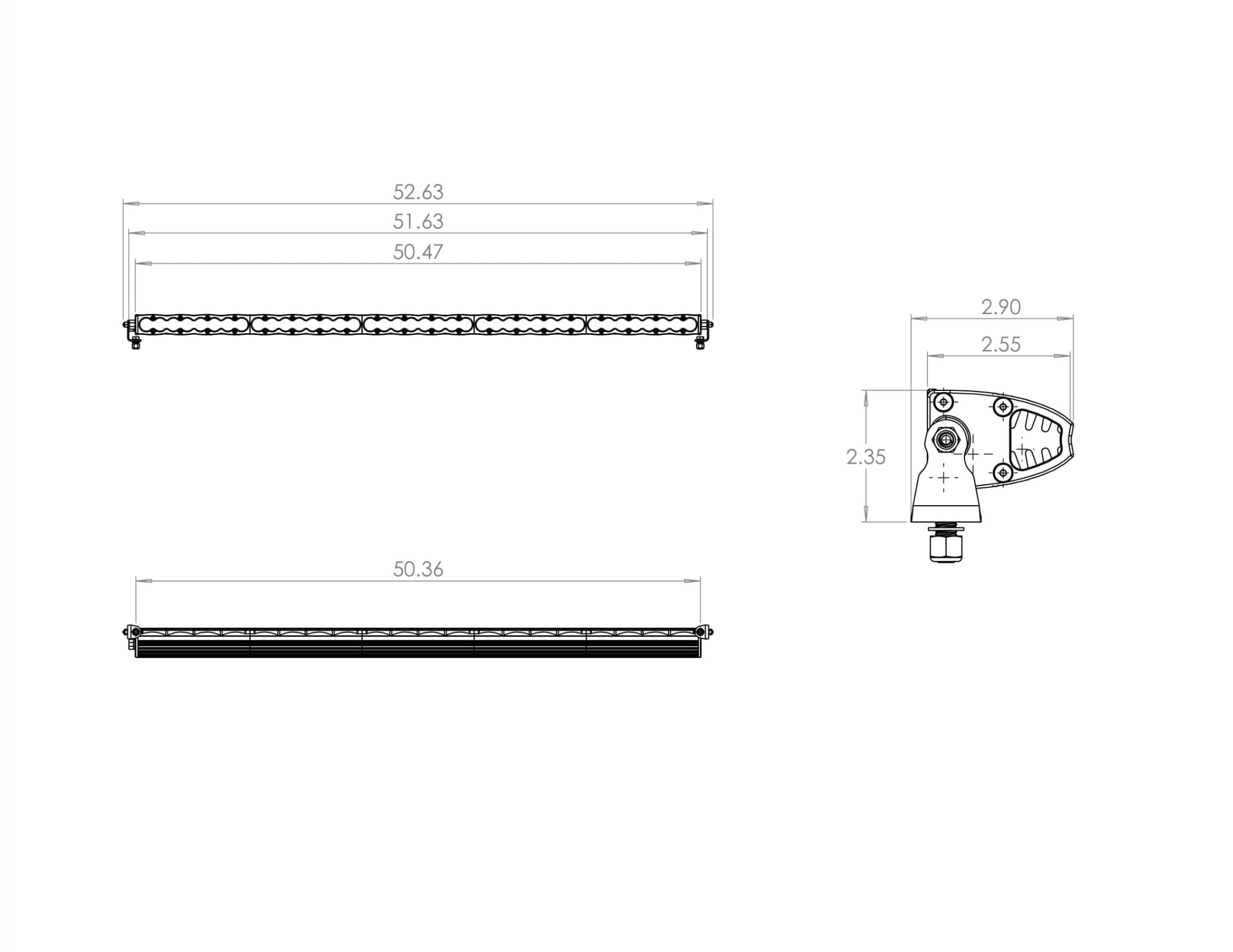 50 Inch LED Light Bar Amber S8 Series Baja Designs