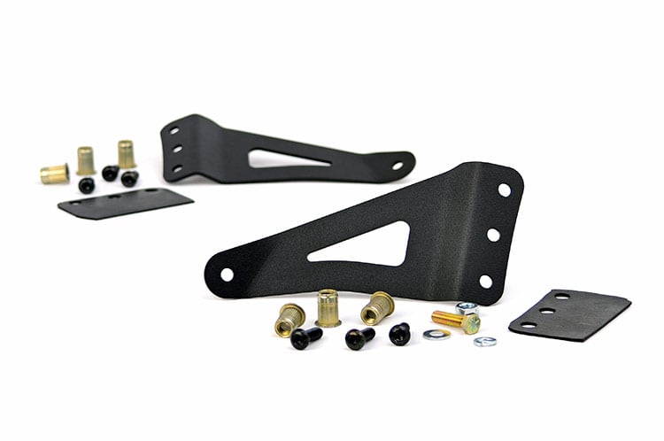 LED Light Mount Upper Windshield 50 Inch Curved Silverado/Sierra 1500/1500 SUV/2500HD/3500HD (07-14) Rough Country