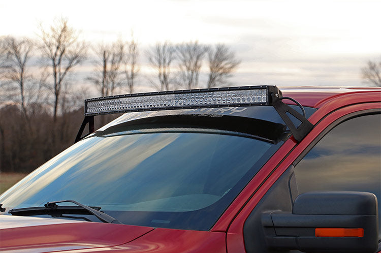 LED Light Mount Upper Windshield 54 Inch Curved Ford F-150 2WD/4WD (04-14) Rough Country