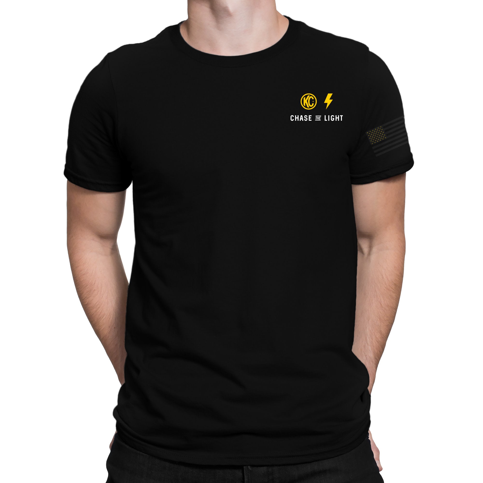 KC HiLiTES FEAR NO TRAIL T-SHIRT BLACK MED - 70619