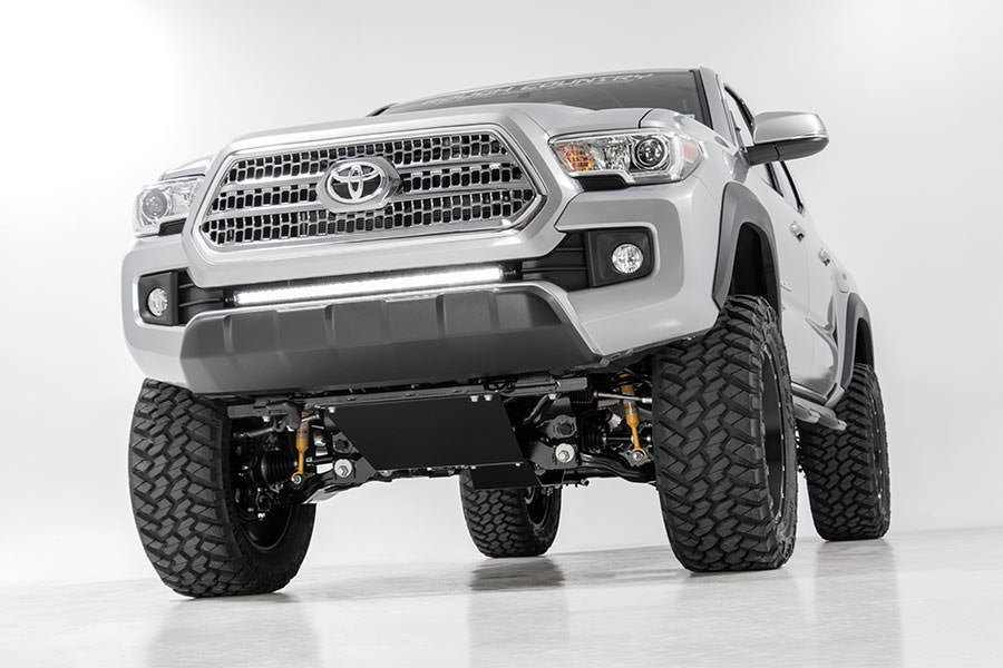 LED Light Kit Lower Grille Mount 30 Inch Black Single Row Toyota Tacoma (16-23) Rough Country