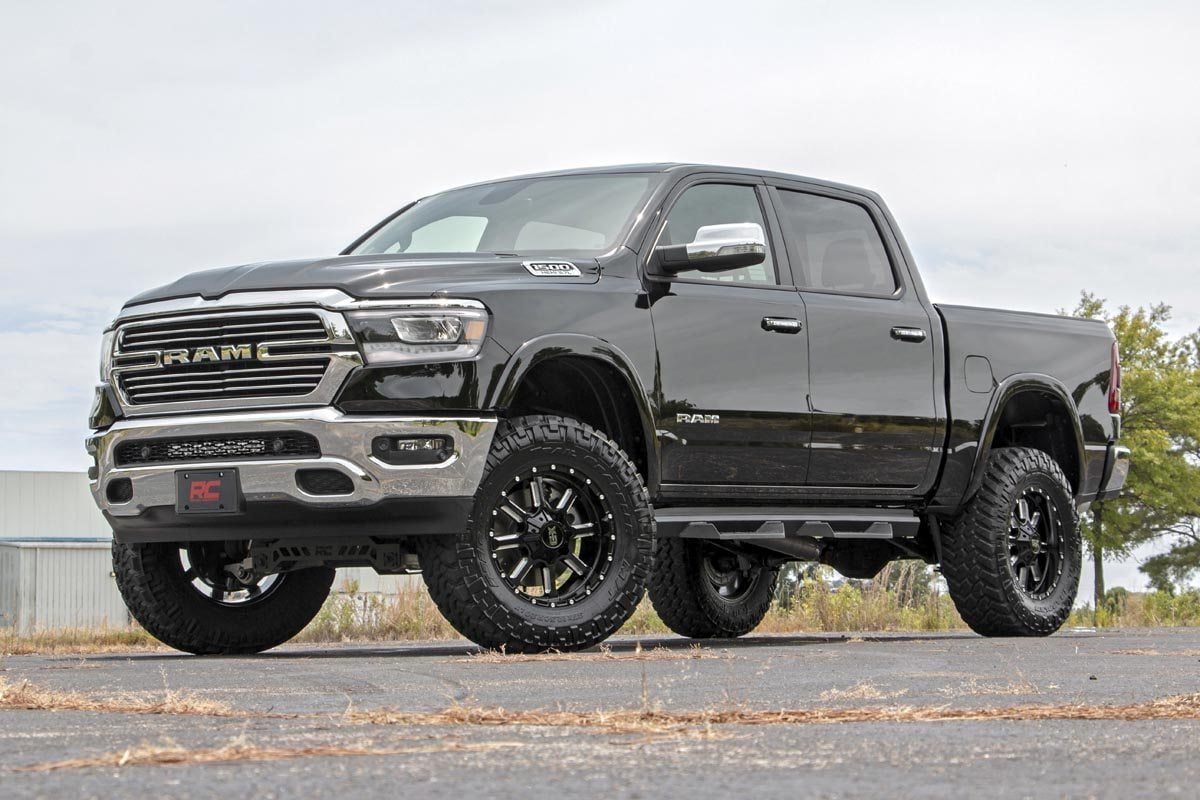 LED Light Kit Bumper Mount 20 Inch Black Dual Row Ram 1500 2WD/4WD (19-24) Rough Country