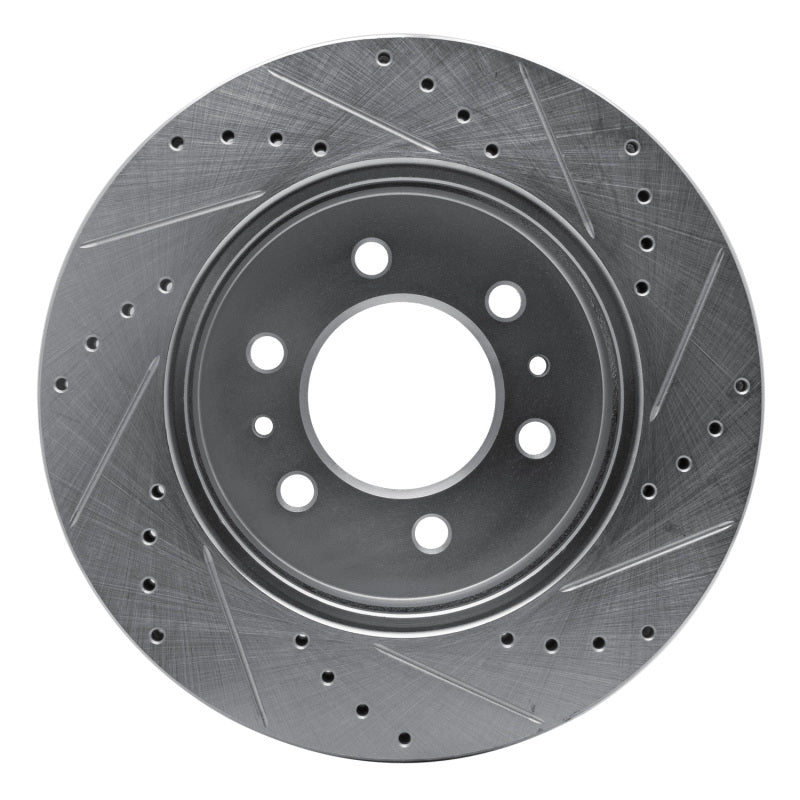R1 09-09 Ford F-150 RWD Front Left Drilled & Slotted Silver Brake Rotor